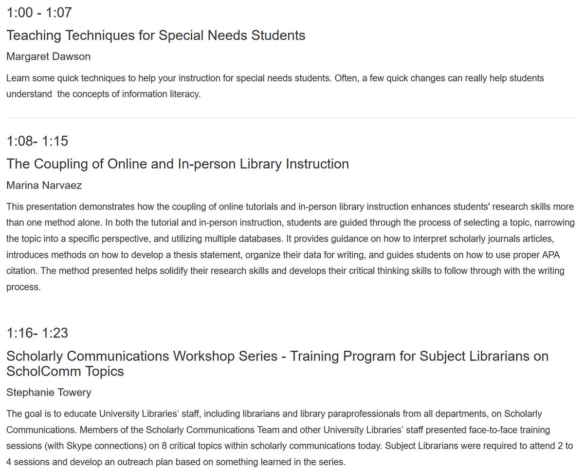 alkekarlene's tweet image. #AlkekLibrary #GAAILS2019 #LightningRounds, presenters representing @TAMUCT, @TAMUSanAntonio, and @TXST @AlkekLibrary!  guides.library.txstate.edu/GAAILS2019