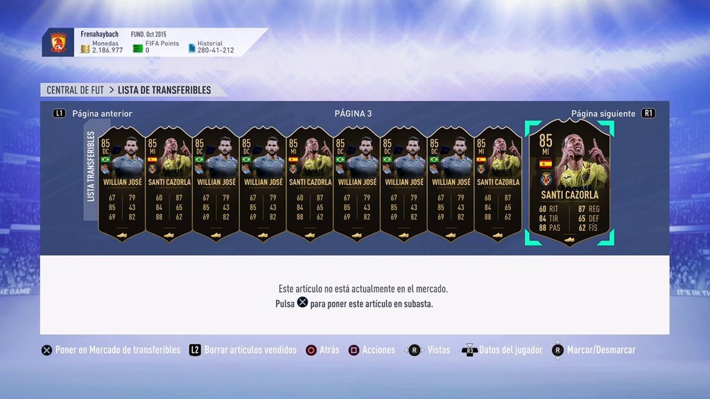 FIFAUTTRADEOS's tweet photo. SACADA! 🔥 

👉🏼 Ayer dijimos de comprar a Cazorlas en 23.000 por aquí, y, en menos de un día sube más de 7K por carta.

✅ Brutal beneficio y para ello hacemos #SorteoFlash de 25.000 coins entre los RT, follow y que estén en mi Telegram! https://t.co/acWwWdDRE7

⏰ Mañana premio! https://t.co/OvCJEWJ6q2