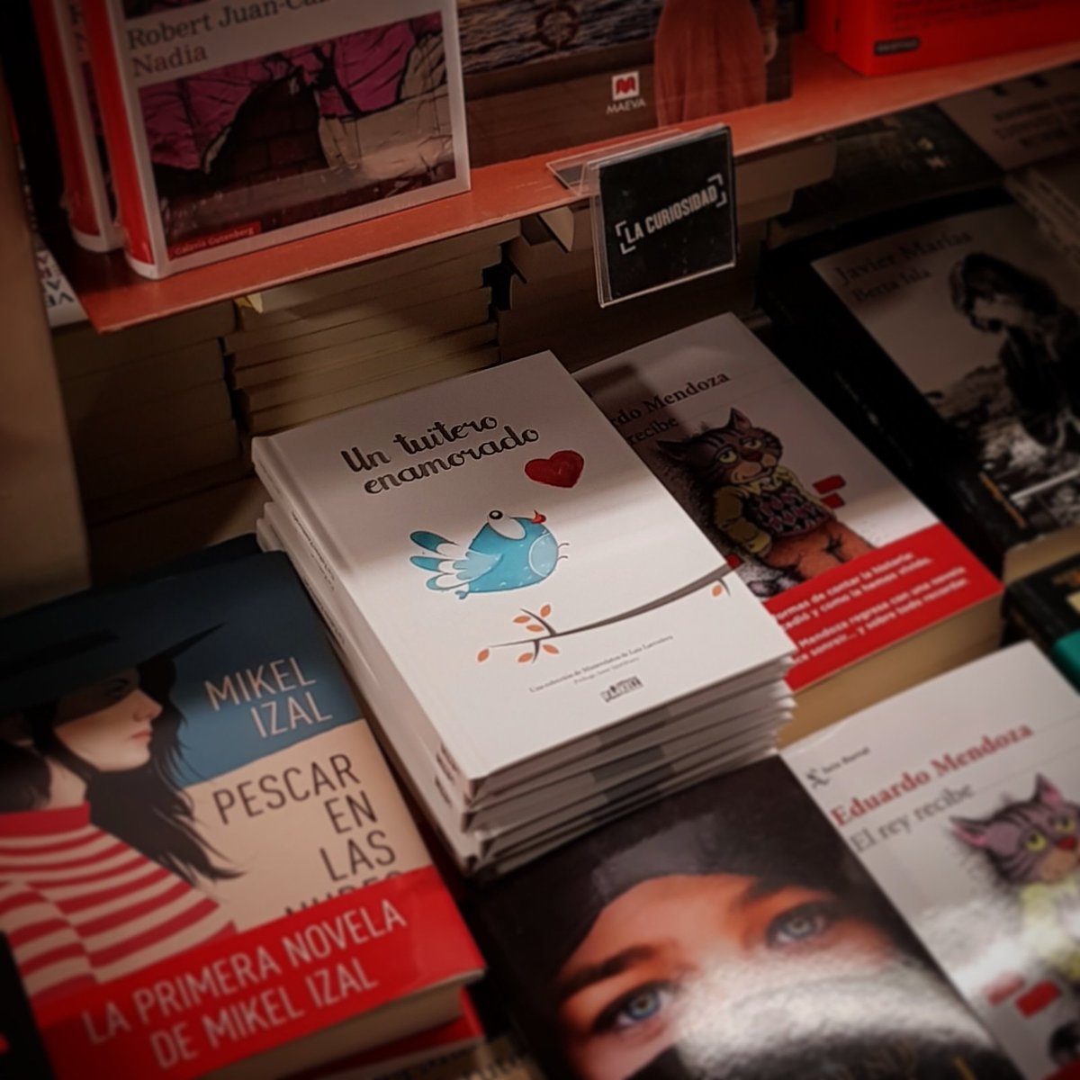 LuisLarrodera's tweet photo. Nuestro @Un_tuitero_enam también vuela en @Fnac_ESP... 😍
¡Gracias!
❤🐤
#UnTuiteroEnamorado
#LuisLarrodera
#EditorialMankell
#FundaciónMenudosCorazones https://t.co/nTY5ecUVJ7