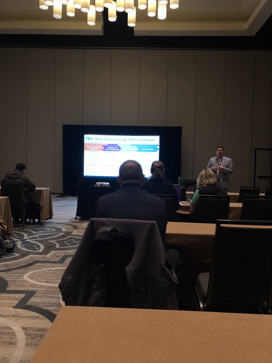 lance_johanson's tweet photo. Really enjoyed @teainfo presentation by @LShaneThomas and @M_Sedberry today at #TXSTEM2019 about creating Texas’ Future #STEM Program. These two are always #InspiringInnovation @phillip_mikula @STEMancipate @robdad5 @stemboss https://t.co/njPQf6bE8d