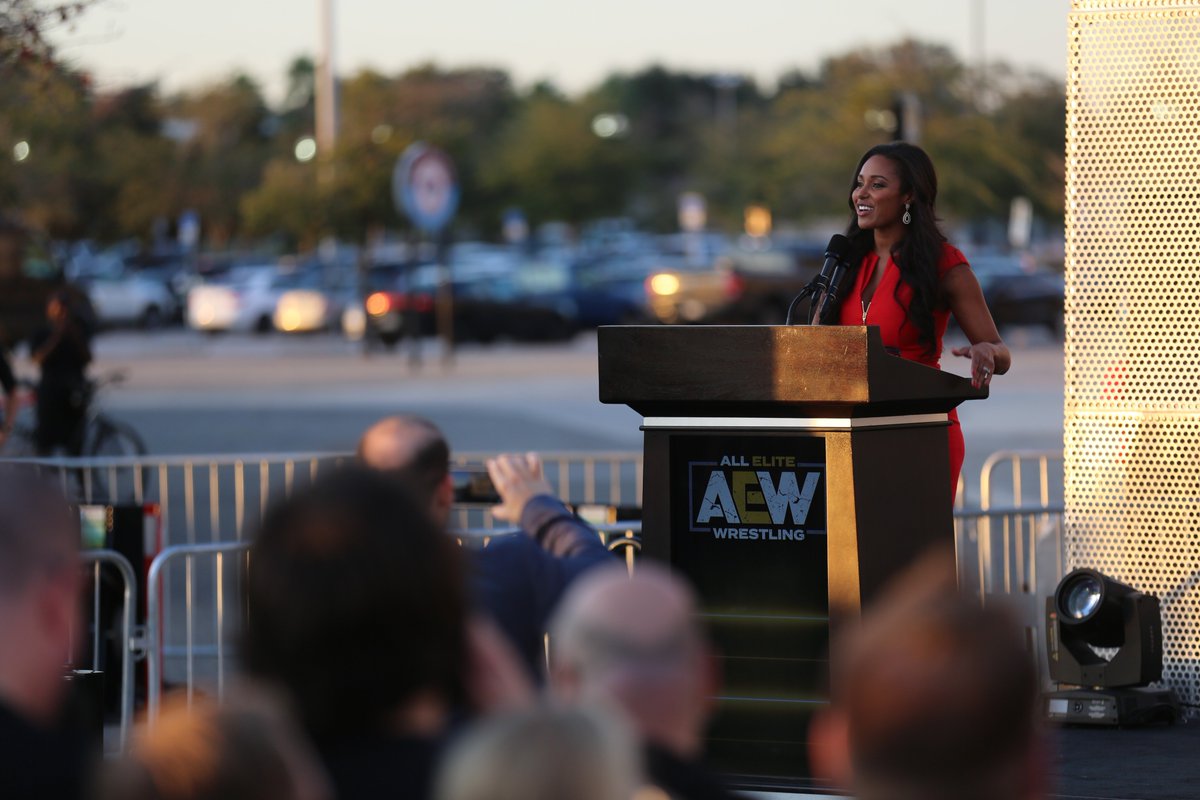 AEW's tweet photo. Were you at the #AEWRally in Jacksonville this past Tuesday? If you were let us see your photos. Post them using the #AEW https://t.co/k7SNep7XCG