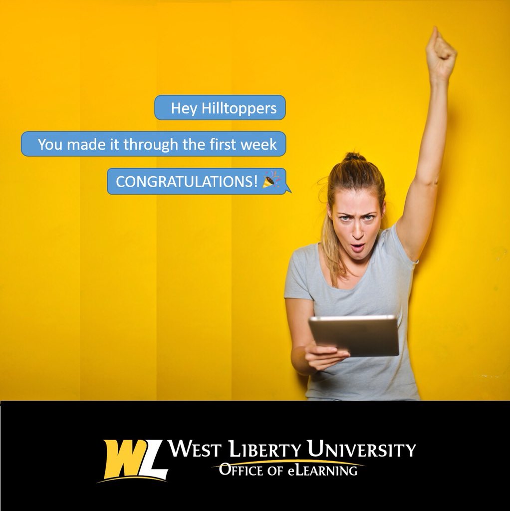 WLUeLearning's tweet photo. 15 more weeks #wlu #elearning #hilltopishome #backtoschool #firstweekisover #congratulations https://t.co/EX8VHfz82p