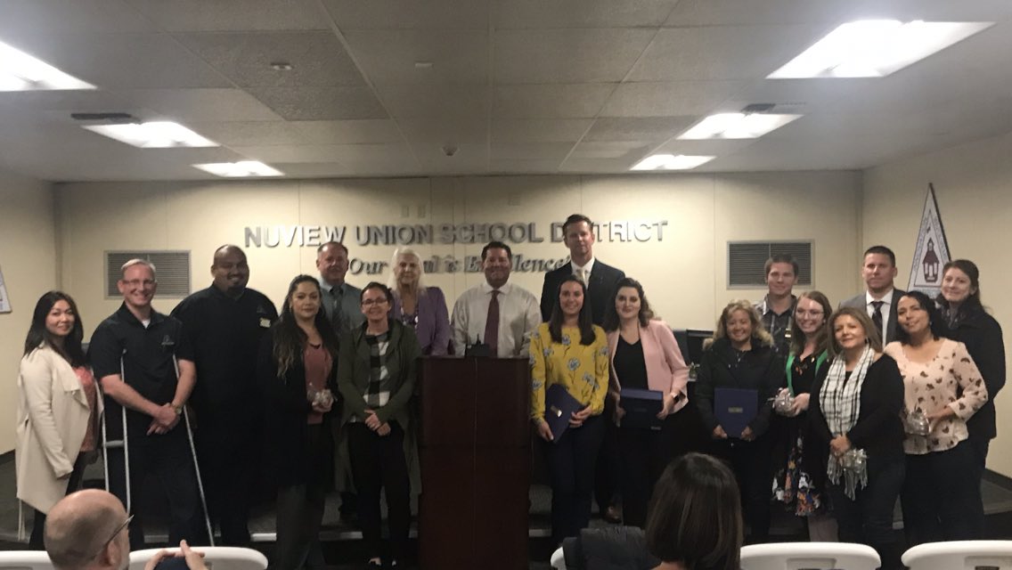 Congratulations to our employees of the year! We appreciate your dedication to our students. NUSD is lucky to have such an outstanding group of educators!