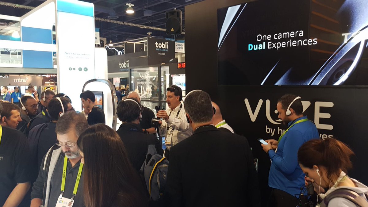 VuzeCamera's tweet photo. Thank YOU, from the entire Humaneyes team to all the visitors to the @VuzeCamera Booth! You made it a great #CES2019!
#CES #VuzeXR #360Video #VR160 #VirtualrReality #VR https://t.co/AQ2qGKetwU