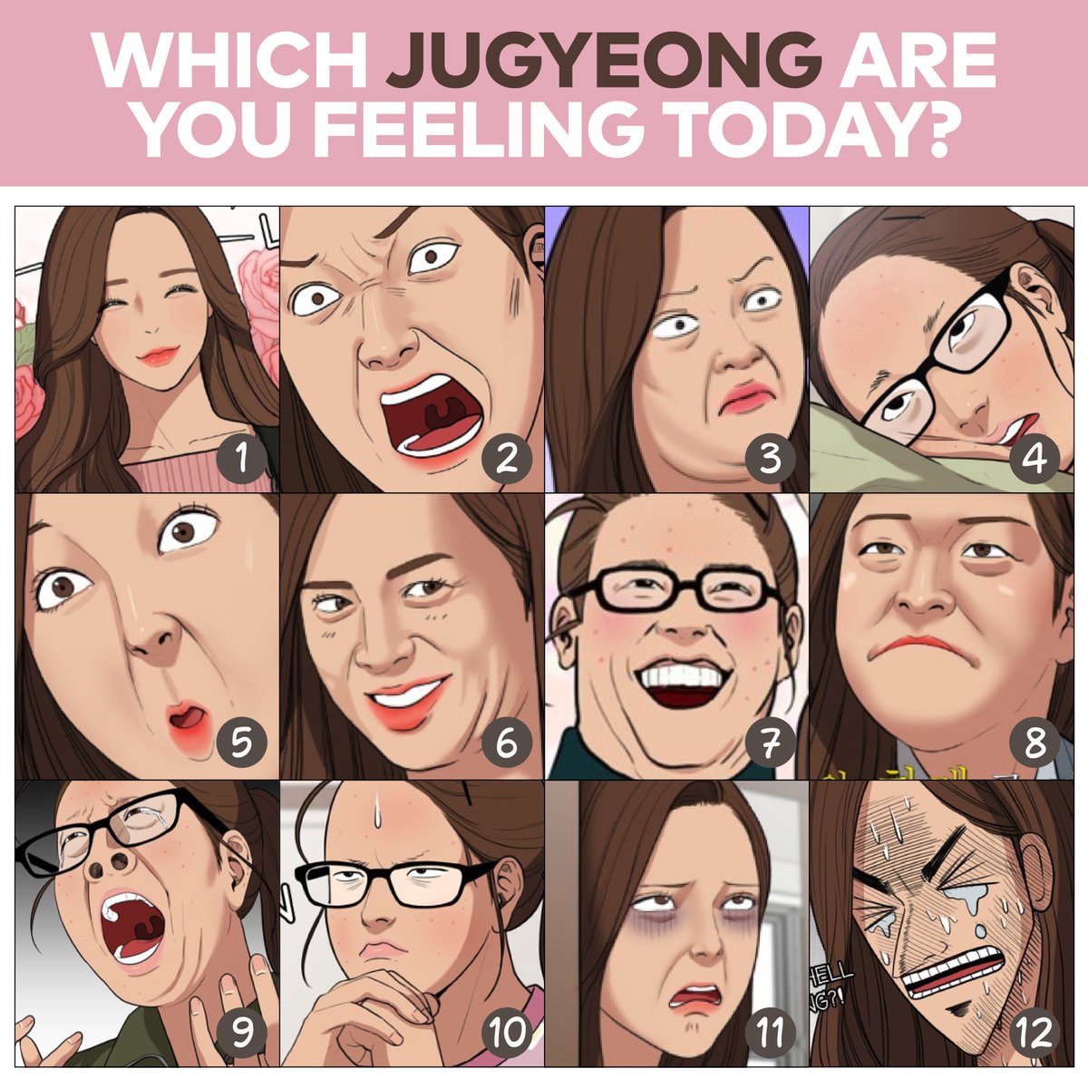 webtoonofficial's tweet image. Jugyeong is a mood tbh

➡️ Read True Beauty on #Webtoon: bit.ly/2RHpyVG