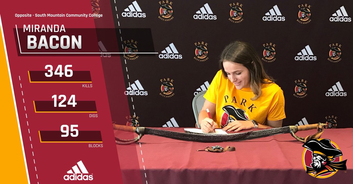 Welcome ABOARD, Miranda Bacon - Opposite from South Mountain Community College. Miranda was 2nd in the ACCAC in kills with 346. We are excited to watch her bring her talents to Park University Gilbert! @iBacontastic <a href="/ParkBuccaneers/">Park University Gilbert Buccaneers</a> <a href="/park_vb/">Park Buccaneers Volleyball</a> <a href="/SMCCCougars/">SMCC Athletics</a>