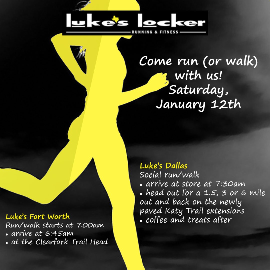 We're up and running on Saturdays. Walking too. Why don't you join us? It's a great way to start you day. #runwithlukes, #runlocal, #weruntexas, #trainwithlukes