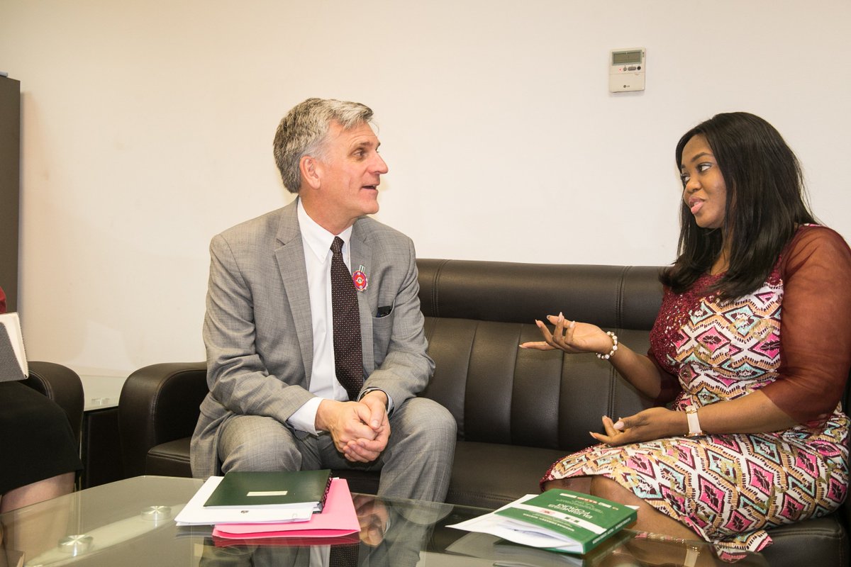 SeunOmobo's tweet photo. Met with Canadian High Commissioner to Nigeria: HE PHILIP BAKER. We discussed our Trade relations, prevention of Irregular Migration of Nigerians to Canada  &amp; improving processing time for Canadian visas and the provision of alternatives to prospective legal migrants... https://t.co/kyKEOAMYBe