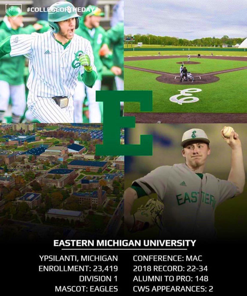 #DoMore #collegeoftheday @EMU_Baseball @cbaseballhub @prospectdugout