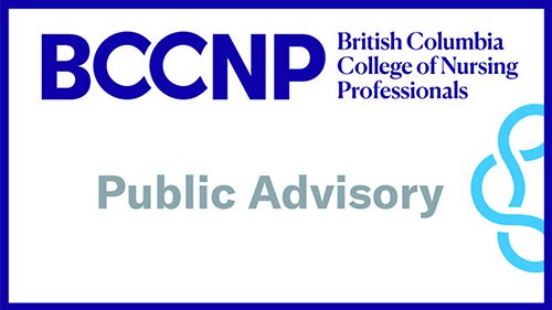 PUBLIC NOTICE: Lisa Broughton is not a current registrant of BCCNP and not authorized to practise as an RN or LPN in BC  @BCnurses bit.ly/2Rot8EL