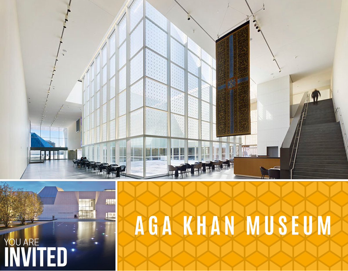 IFMAToronto1's tweet photo. Come tour the @agakhanmuseum with us! One of Toronto’s most breathtaking sites, the museum is home to a collection of astonishingly beautiful works of art, and architectural distinction. Click to get your 🎟 https://t.co/1QJ5XBr70H #agakhanmuseum #ifmatoronto #ifmatotour https://t.co/dITv4ezy6j