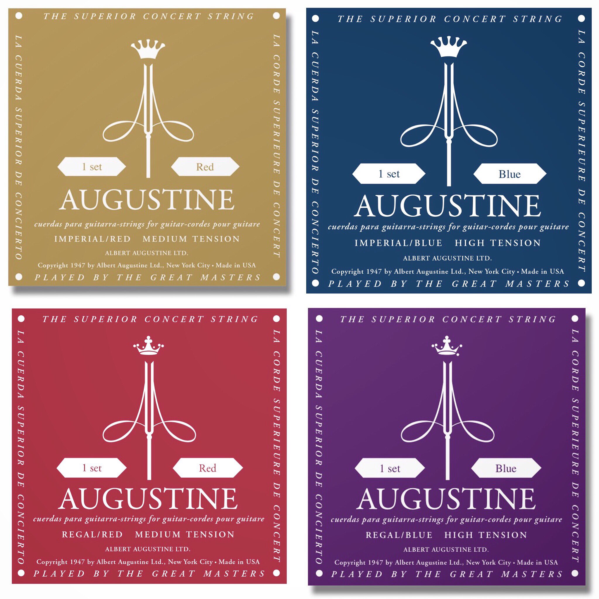 Cordes Guit. Classique Augustine Red - SET