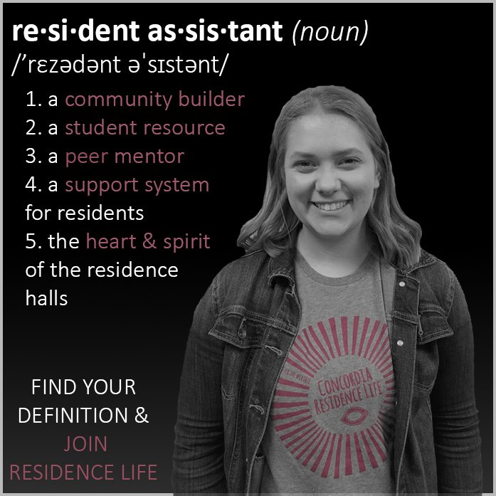 "LAST TIME TO GET FUNKY"

There are only THREE MORE DAYS to apply to be an RA.

Applications can be found at tinyurl.com/cordMyHousing . Applications are due January 14th by 5pm!

#cordmn #cordreslife #cobbers