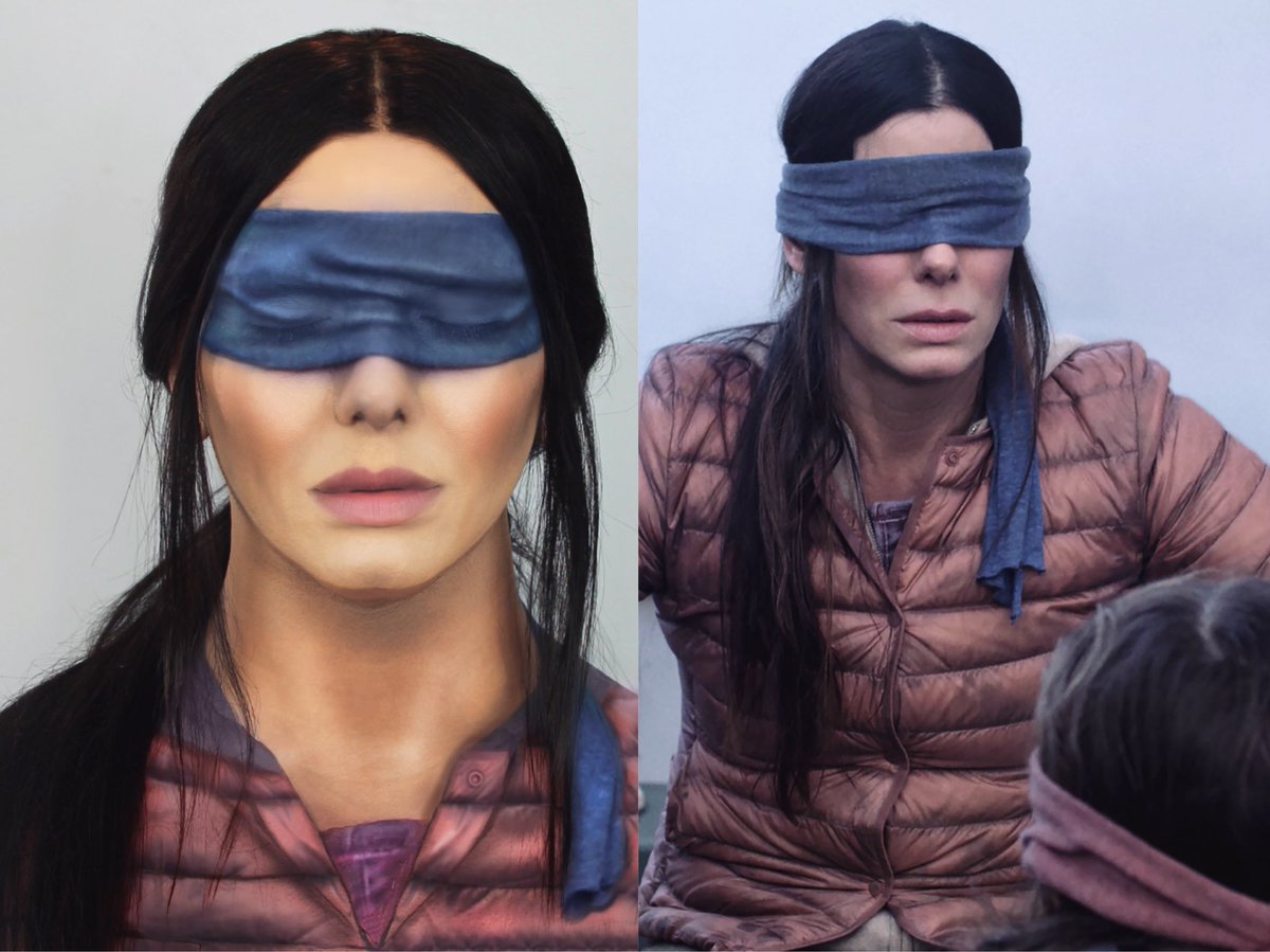 næse Skynd dig Fruity Ariel Diaz on Twitter: "Sandra Bullock in bird box transformation 🦜  everything done with makeup ✨ https://t.co/6qBrVVjNjh" / Twitter