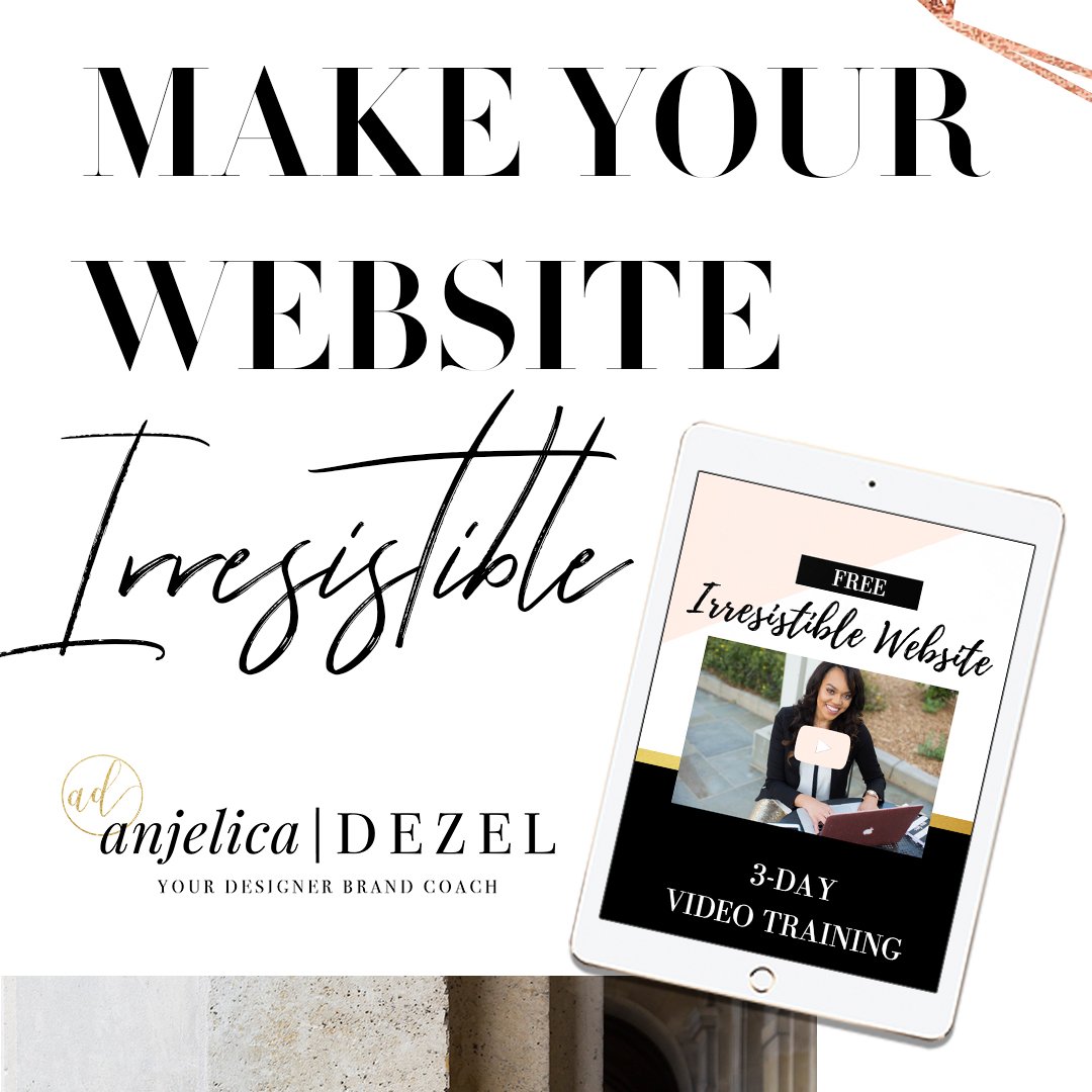 Ready to "up the ante" on your website?
My 3- Day "Make Your Website Irresistible" Course will help you make those necessary tweaks so that you can turn visitors into subscribers and raving fans!
Click here to sign up for FREE! ==&gt;&gt; bit.ly/webinarAD ✨