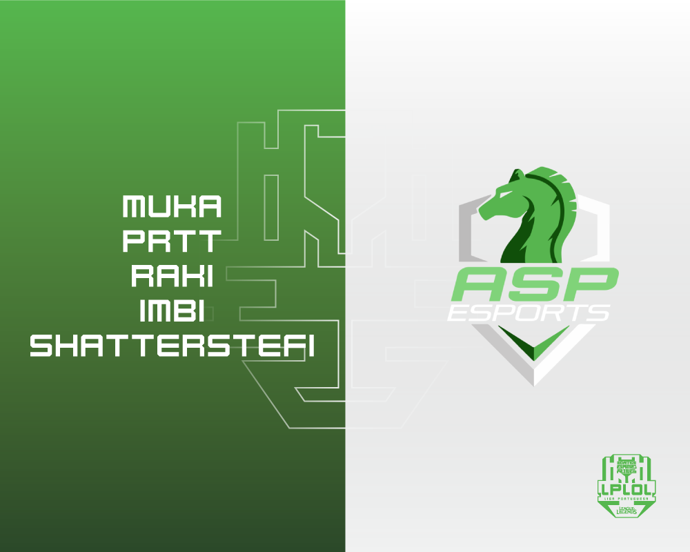 lplol_pt's tweet photo. Os @ASPesports vão fazer a sua estreia no principal escalão do League of Legends nacional depositando a sua confiança em:
🇵🇹 @Muka8lol
🇵🇹 @pratinha10
🇵🇹 @santana1994_rg
🇫🇮 @ImbiLoL
🇷🇸 #ShatterStefi https://t.co/9oDlzjatWq