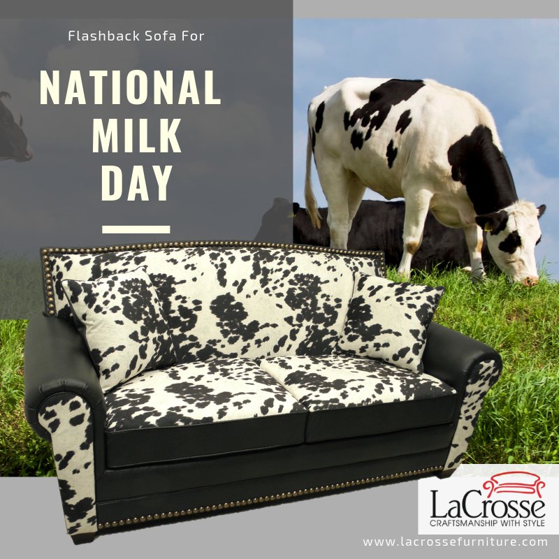 #FlashbackFriday for #NationalMilkDay with the 801 sofa from January 2014 #furnituremarket in #Vegas.
Check out our current styles at http://www.lacrossefurniture.com .
#MADEinUSA #Throwback #furniture #lacrosse #Kansas #MILK #MilkDay