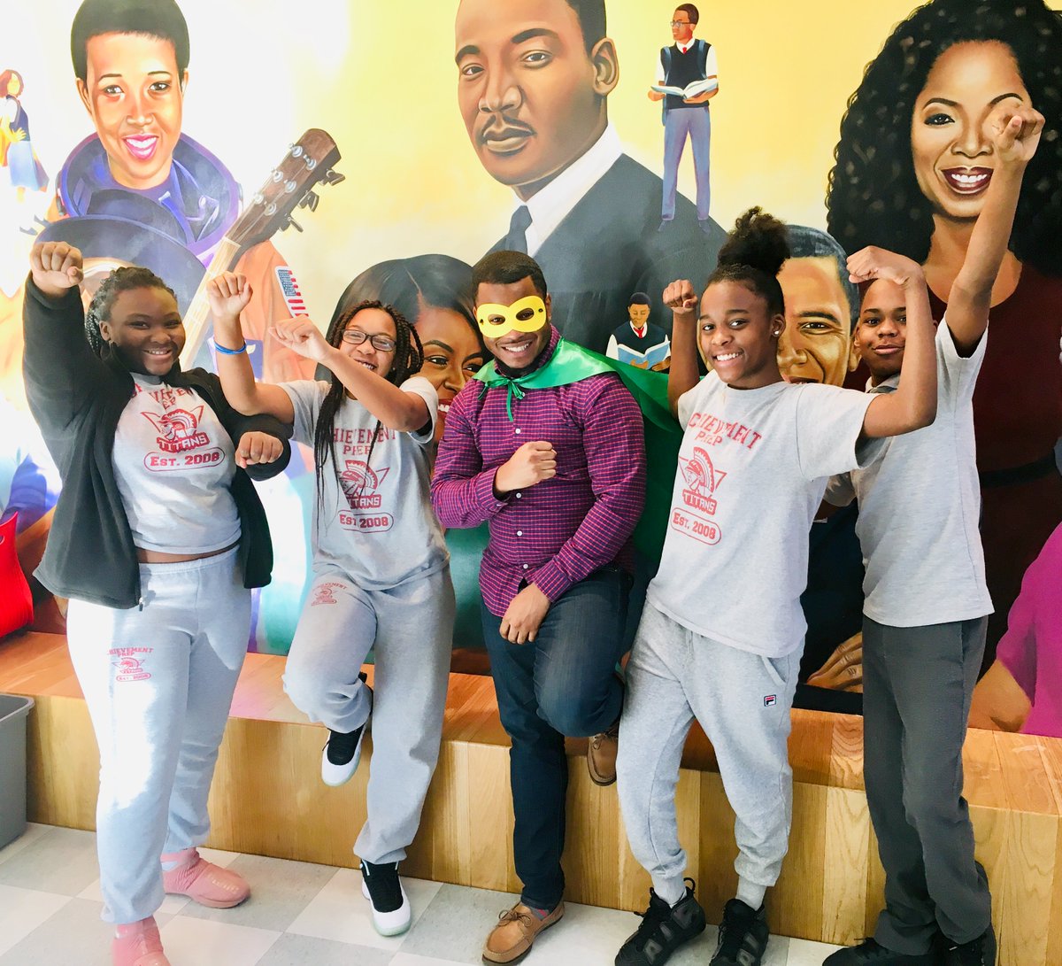 AchievementPrep's tweet image. Congratulations to Mr. Ford, our MS Superhero of the week! Mr. Ford has been all over the building supporting platinum teachers during the MS January reset! He has modeled the Determination and Enthusiasm of our DREAM values and brought 150% all week long!