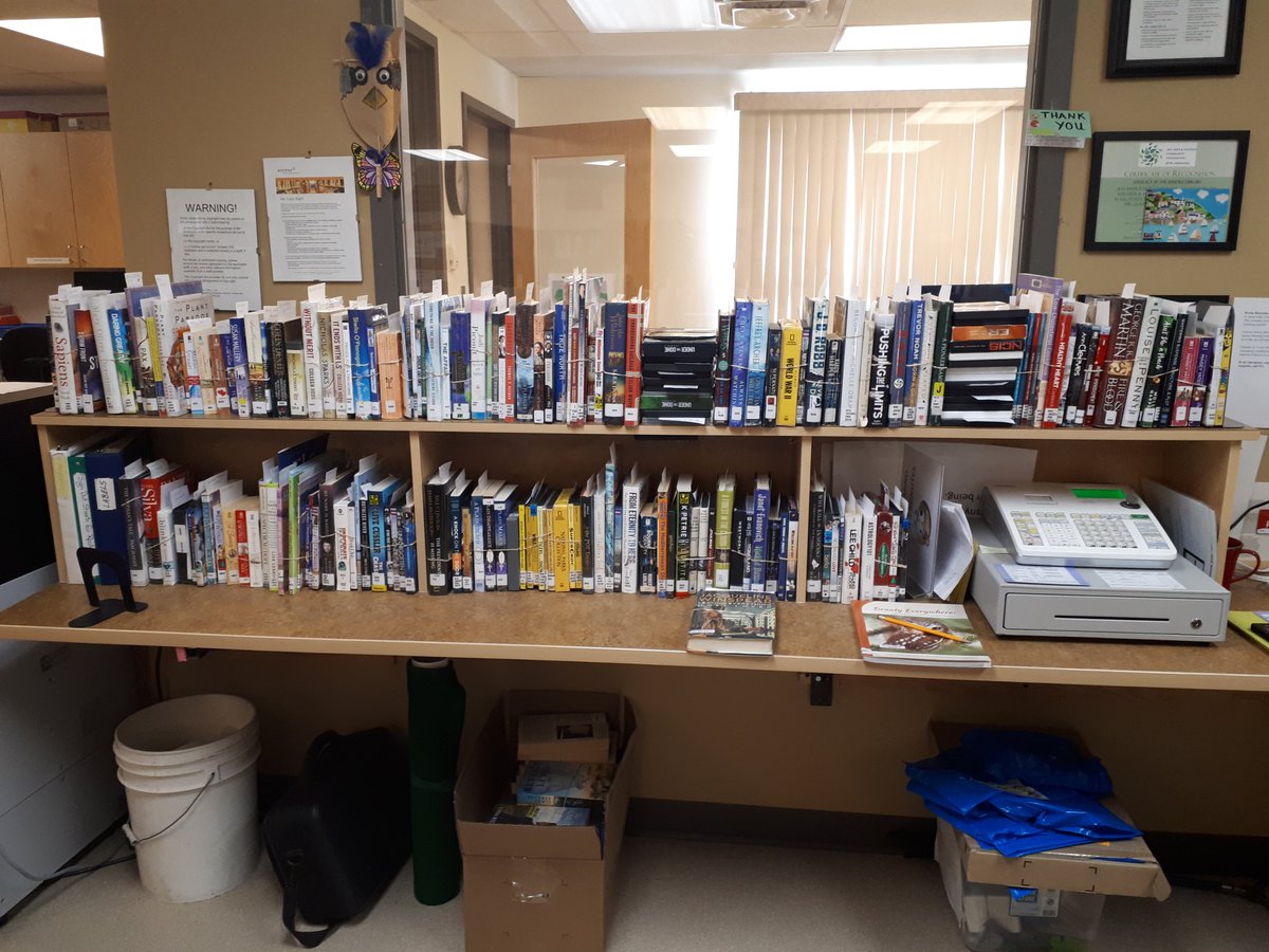 SundreLibrary's tweet image. Our hold shelf is overflowing! If you have holds @Sundrelibrary, come in and pick them up!