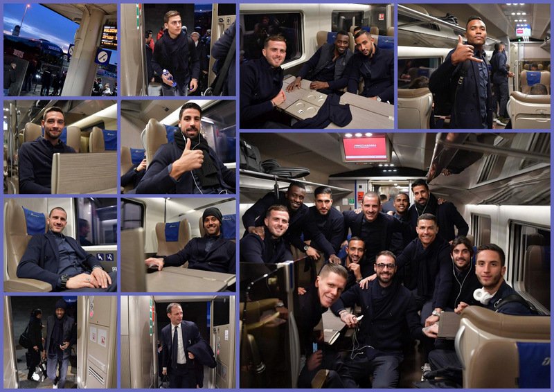 #CoppaItalia #BolognaJuve: 馃摳 Las mejores fotos del viaje del plantel a la regi贸n de la Emilia-Romagna 馃嚠馃嚬, en el 馃殔 #Frecciarossa.