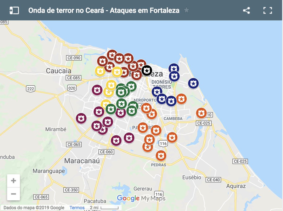 92 ataques coordenados em 10 dias.
