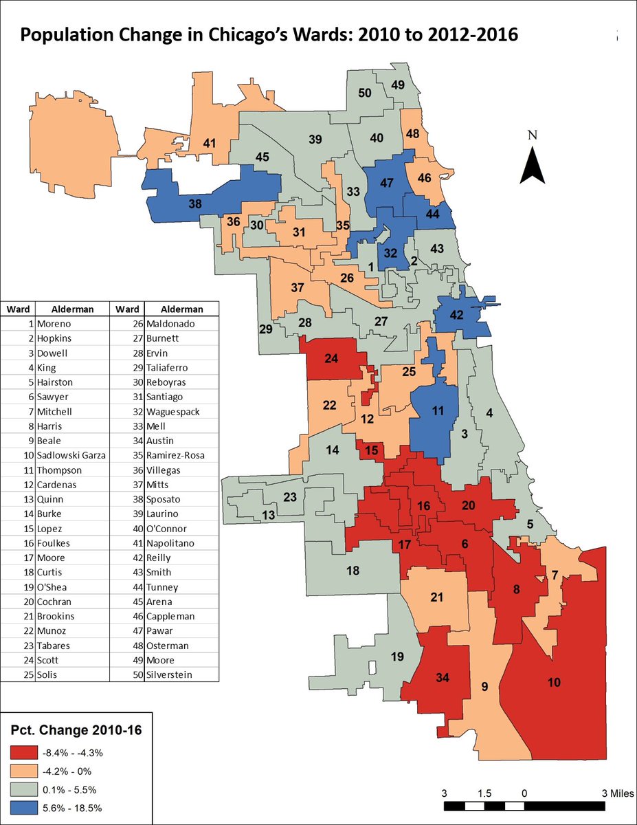 Chicago Ward Boundaries Map