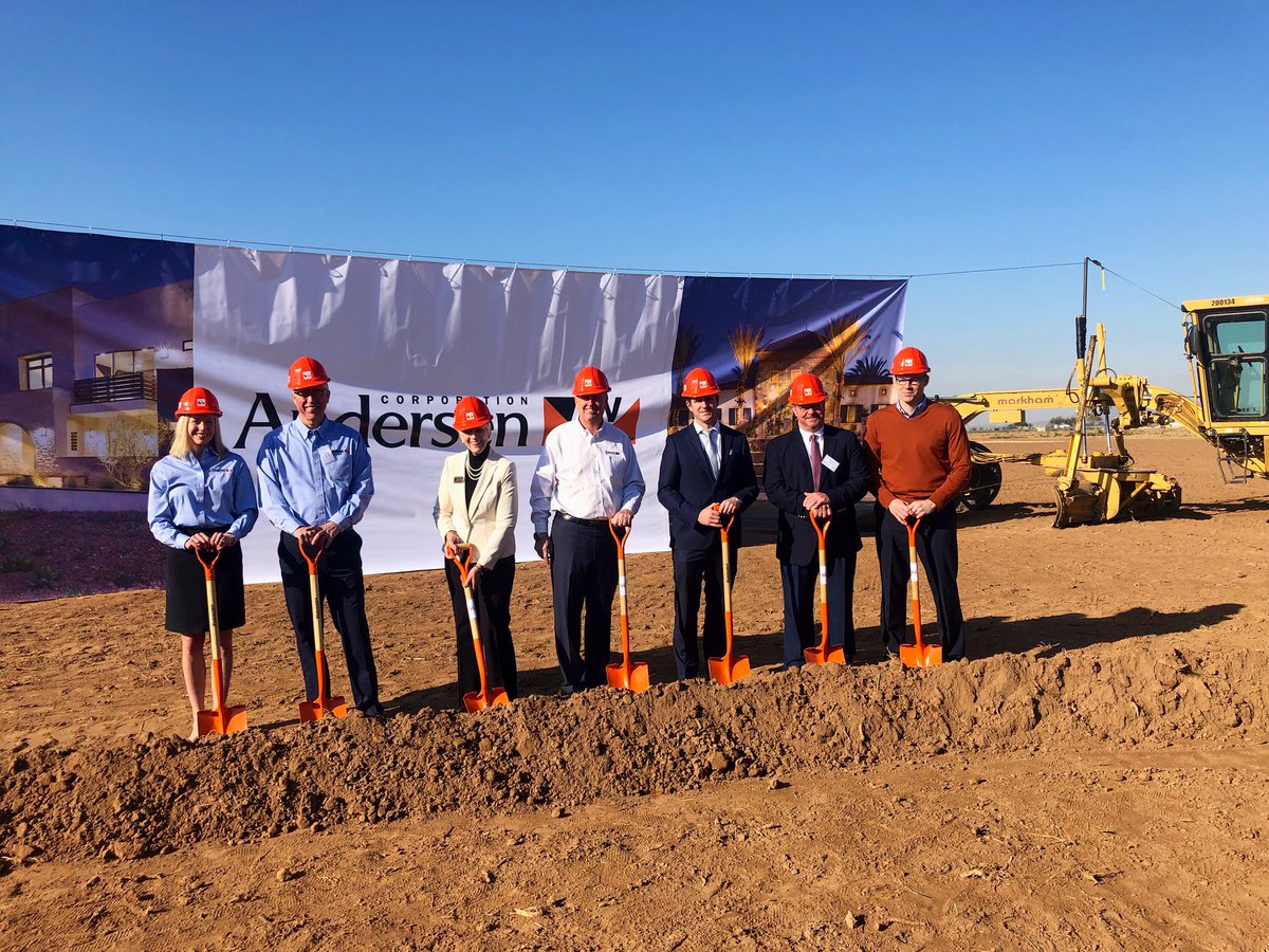 MayorGLord's tweet photo. Today we celebrated Andersen Corporation breaking ground in Goodyear! We are thankful for their investment in our community and welcome them to the city. #Goodyear #shovelready #AndersenWindowsandDoors https://t.co/AI43ndRPzA