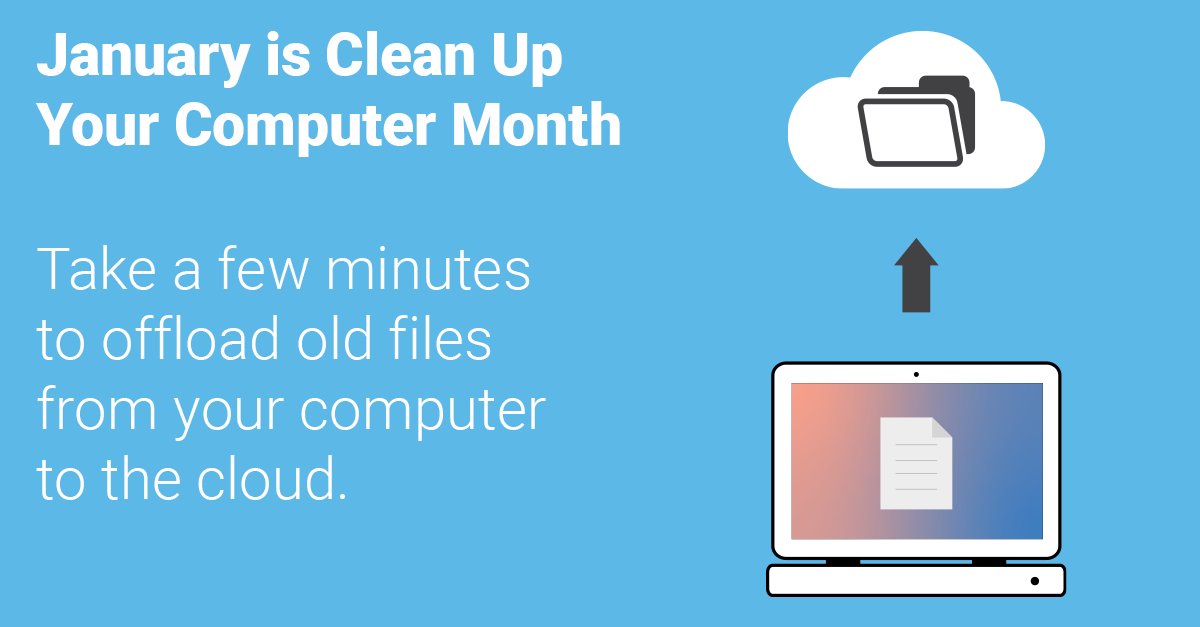 LookingPoint's tweet image. Want a fresh start to the new year? A more efficient working computer? Room for the great ideas coming this year? Offload your old files and make room for more! #CleanUpYourComputerMonth