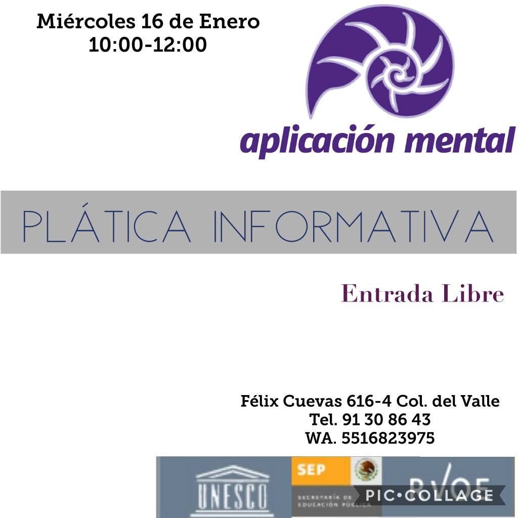 Sayume_SI's tweet photo. El diplomado de Aplicación Mental inicia el 06 de Febrero. Puedes escoger entre dos horarios y dos sedes. Si quieres más información asiste a cualquiera de nuestras pláticas informativas, sólo tienes que dejarnos tu nombre al 
WA 55 16 99 81 06 o a:  sexologia.si@gmail.com https://t.co/WKL1Yd5dYQ