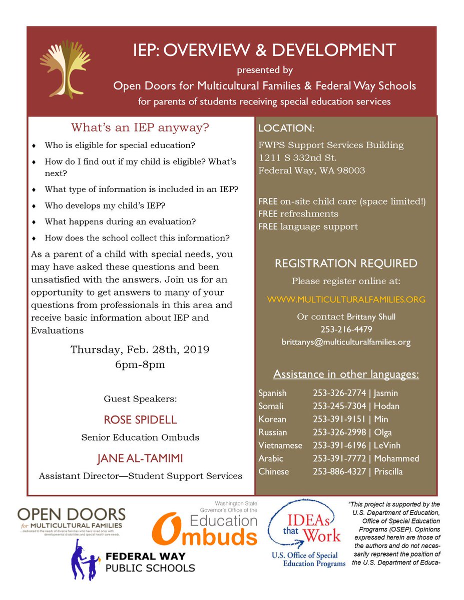 Open Doors for Multicultural Families tweet media