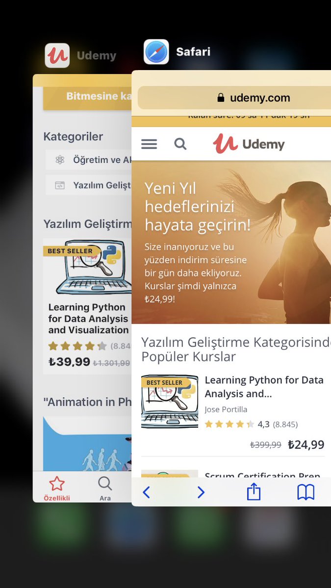 Udemy’den ders alirken dikkatli olun mobilde daha pahaliya satiyorlar browserdan siteye gidin daha uygun <a href="/udemy/">Udemy</a>