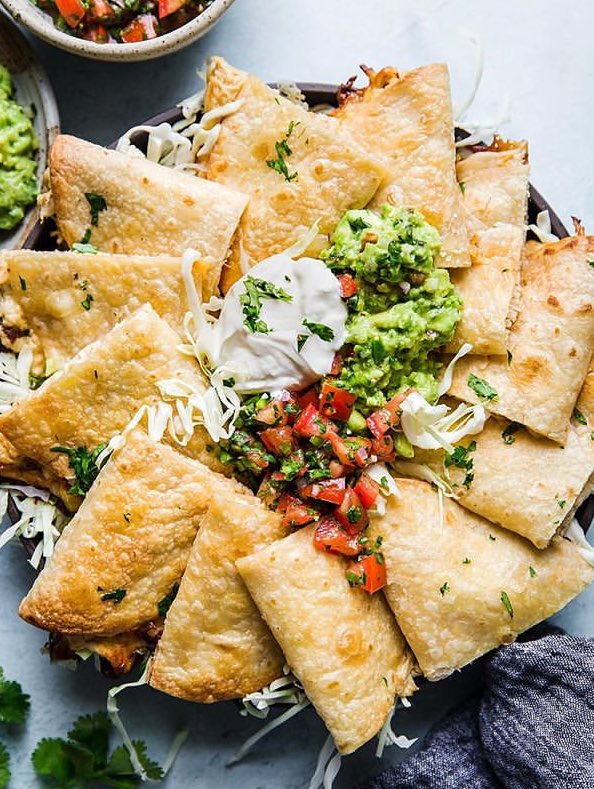 Fried Quesadillas 
#Food #FoodPorn #Photography