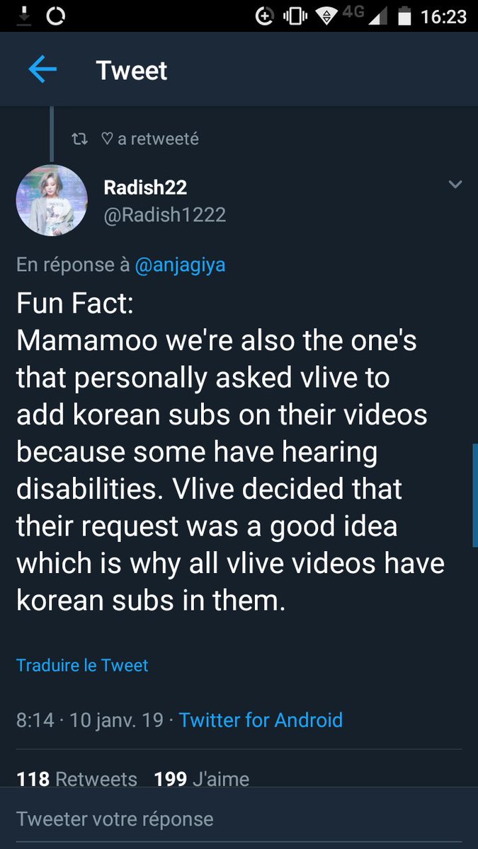 After a fans said on the fancafé that they couldn't understand what Mamamoo did on Vlive broadcast, they personally asked for Vlive to provide subtitles, while waiting for this MooMoo translated it to the fans regularly and checked on them