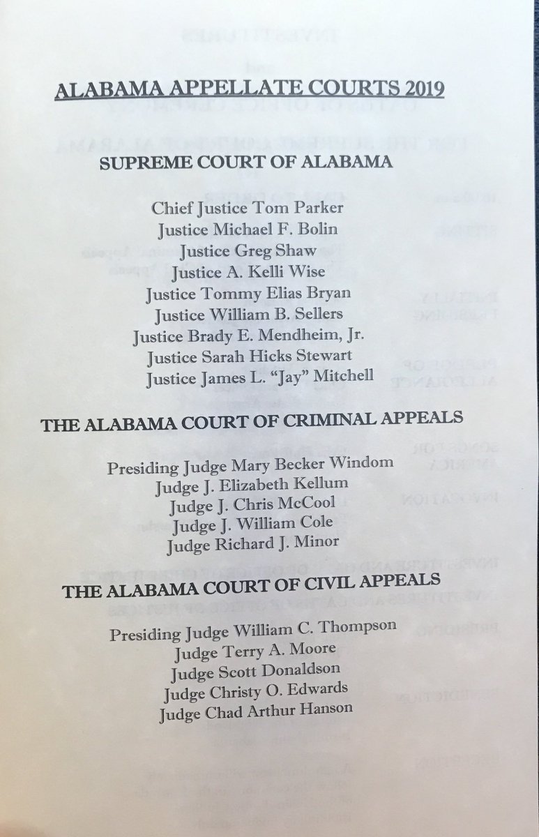 With the AL state judicial investitures over, it’s been an overwhelming discussion of guests how these justices and judges are truly honorable servants with high bars of integrity. Alabama is in good hands #alpolitics