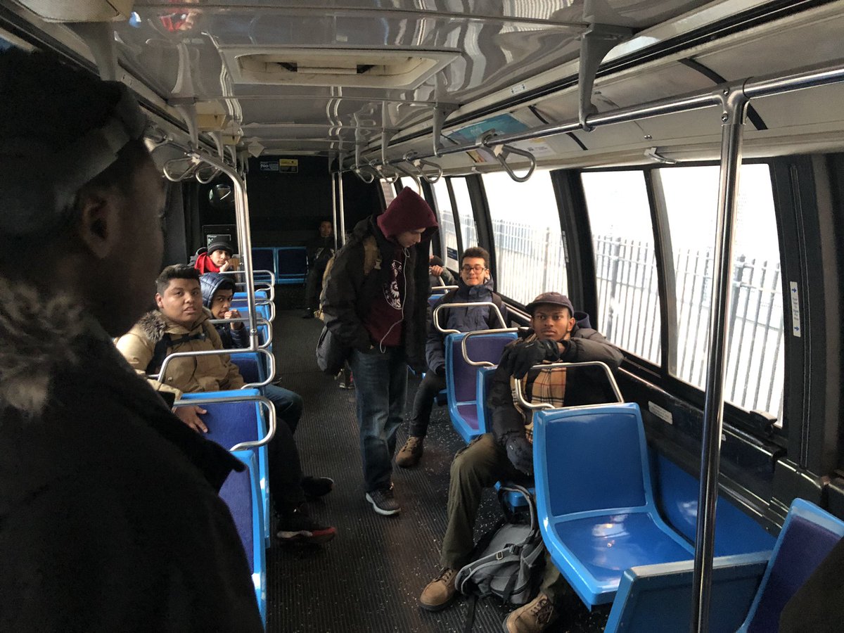TransitTechExp's tweet photo. Friday nights @transittechcte on our @MTA bus with our crew #ENY #Transit #CTE #transitclub https://t.co/zLWKWdMuKi