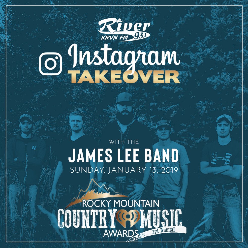 931TheRiver's tweet photo. Give us a follow on Instagram for some fun with the @TheJamesLeeBand this weekend! #RMCMAs #CornhuskerCountry https://t.co/DDZuqrFChQ