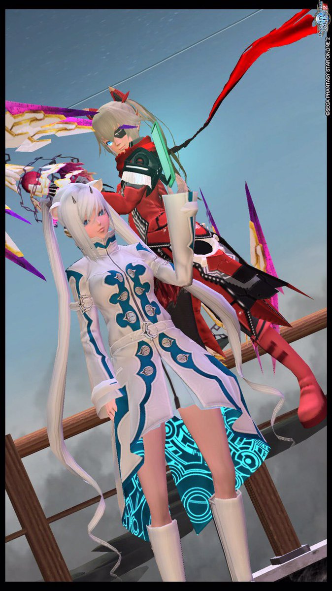 PSO2_Rinka_'s tweet photo. 昨日アムネシアとSS撮ったー!
#PSO2 #PSO2_ship07 https://t.co/BkLbWSvvOS