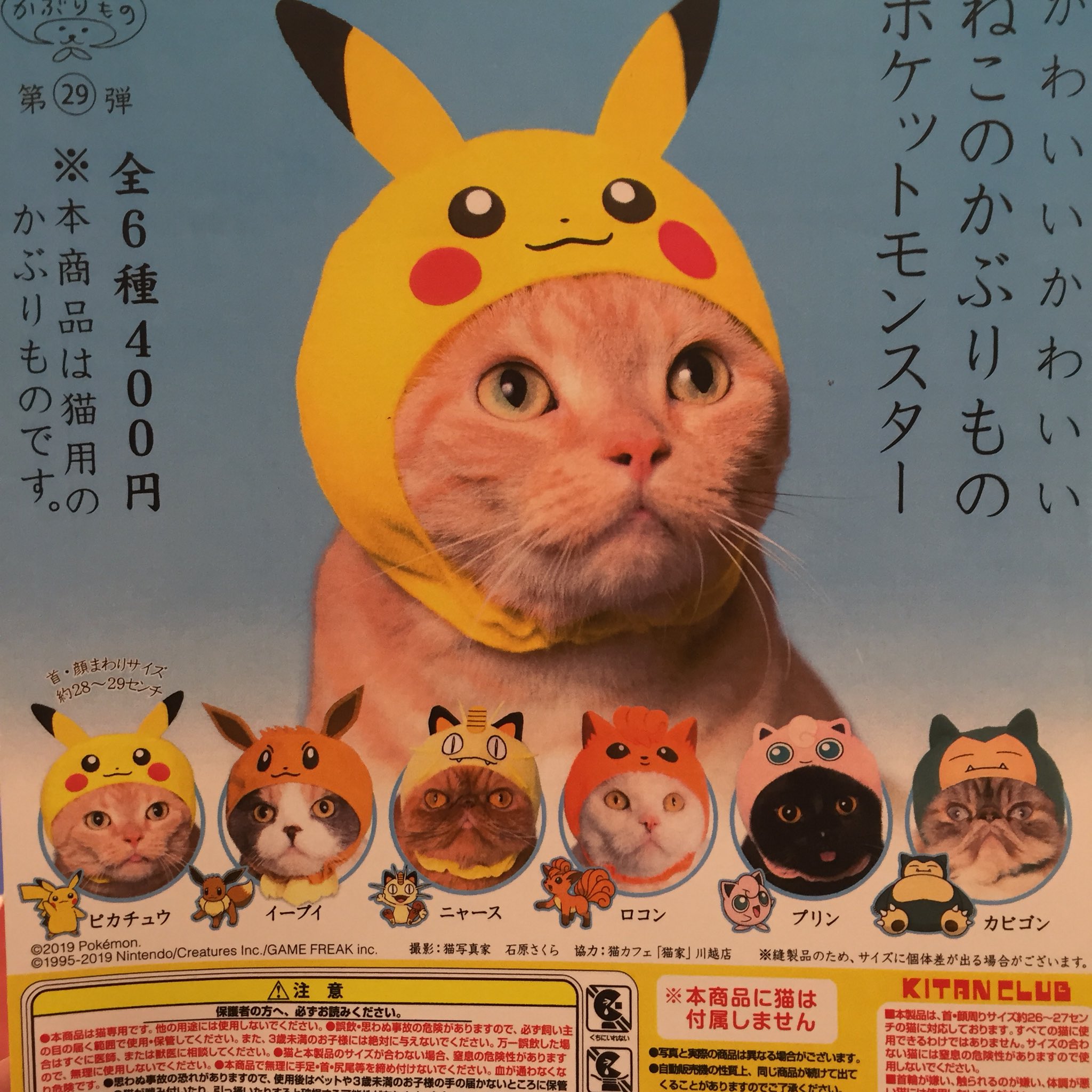 ドリームカプセル 大阪ドームシティ こんにちは 本日も新商品もりもり入荷してますよ 本日の入荷情報 かわいいかわいいねこのかぶりもの ポケットモンスター ポケモンラバーマスコット アローラver ついに ねこのかぶりものポケモンバージョン
