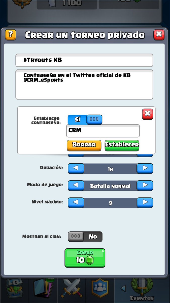 El torneo ya está aquí, y dará inicio a las 7:50pm CDT.

¡¡Mucha suerte, abejas!! 🐝🍯
#WannaBeABee #BZZZZ 
@ClashRoyaleMex