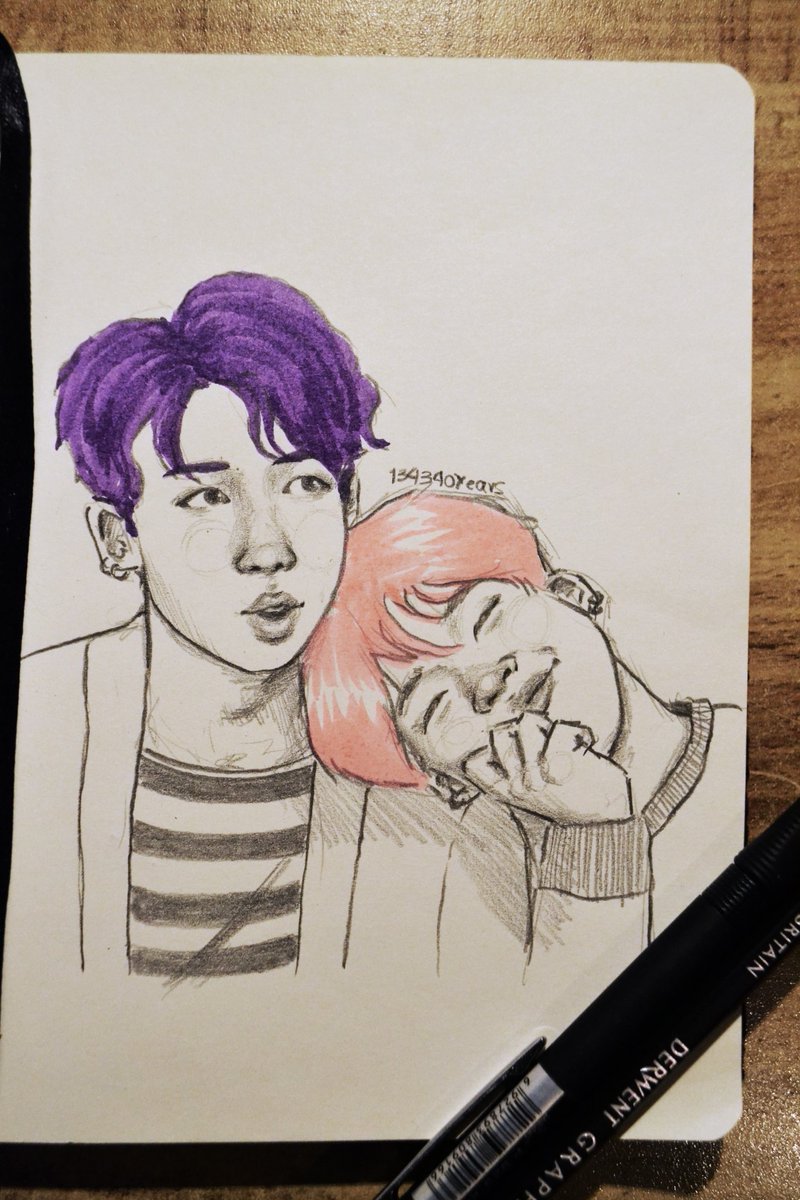 20190111 / day 11Minjoon aka los más cachetones :( (this is my softest drawing I made myself sad)  @BTS_twt