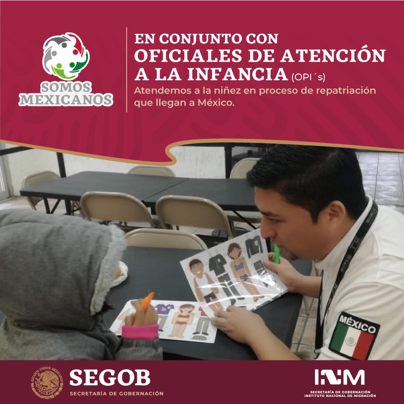 SomosMxINM's tweet photo. #Hoy
En Nuevo Laredo, #Tamaulipas, pudimos atender a una madre y su menor durante su proceso de deportación, esto, en conjunto con Oficiales de Protección a la #Infancia (OPI´s) del @INAMI_mx https://t.co/0j6IUwFdpb