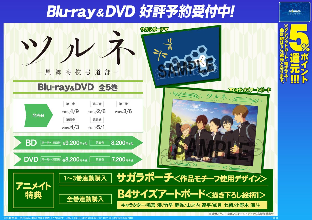 ツルネ 風舞高校弓道部 全巻購入特典 描き下ろし B4サイズ アートボード N]