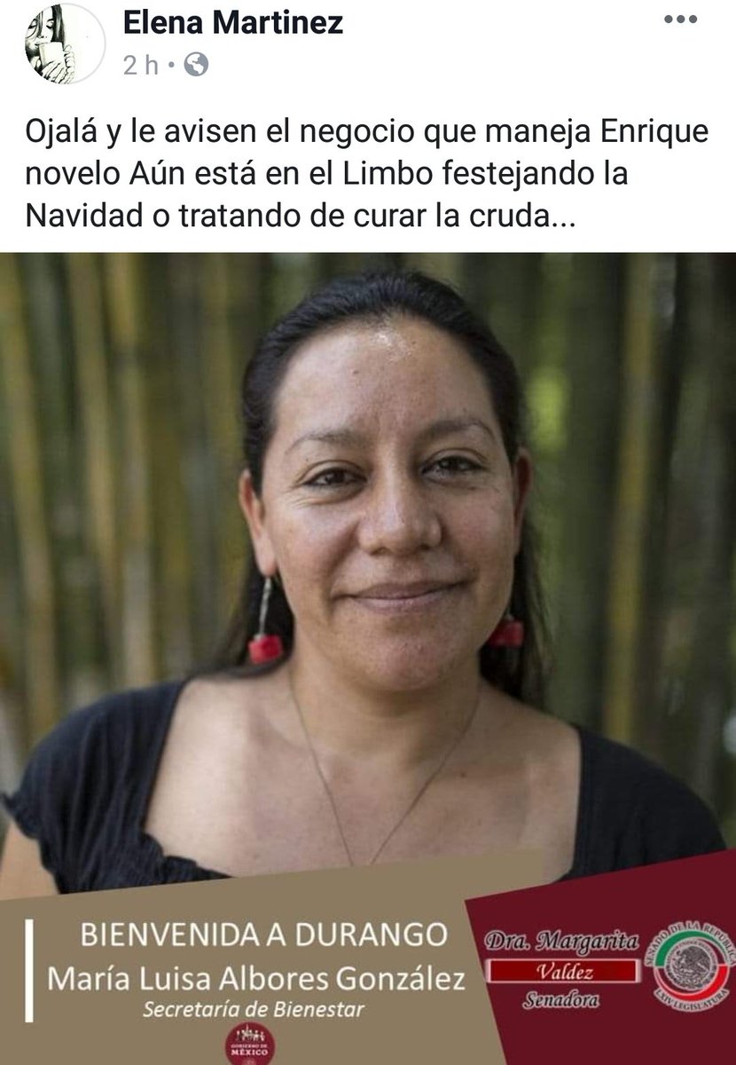 elmancesar's tweet photo. Le urge a Durango que @lopezobrador_ y su @AGobfed miren a este estado lo que la mala gestión de un SUPERDELEGADO cómo @EnriqueNovelo10 que sólo realiza Relaciones públicas y NADA de gestión para la Sociedad https://t.co/5XeTrbpcPJ