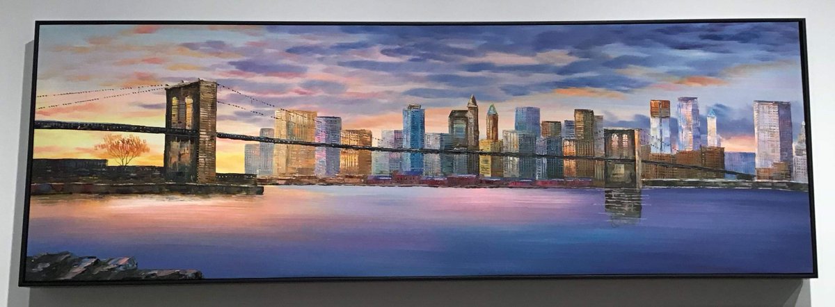Hey #Vancouver it's #Friday again!!!! ☺️ Heres's one of our #FINEST #artwork #pieces yet. The #horizon #city reminds me of the cool #sunsets in #summer 💞 Come in and see our new #upgrades Only on the #south side of #Granville - <a href="/SouthGranville/">South Granville</a>