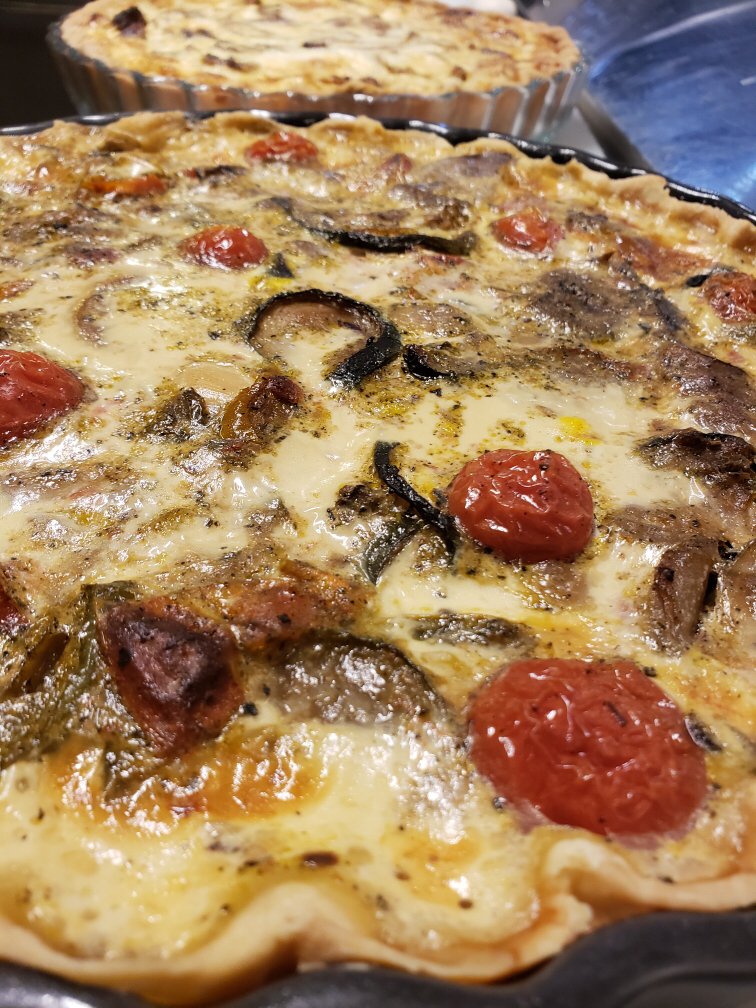 ViVWineBistro's tweet photo. Our Wine Bistro has this delicious number. It’s a #QuicheLorraine (veggie is also available). Our new #Wine Bistro menu is available from 4-10pm. Happy hour is from 2-5pm with 50% off glasses of wine. #NoBrainer #EasyDecisions https://t.co/nz5Fmnhh55
