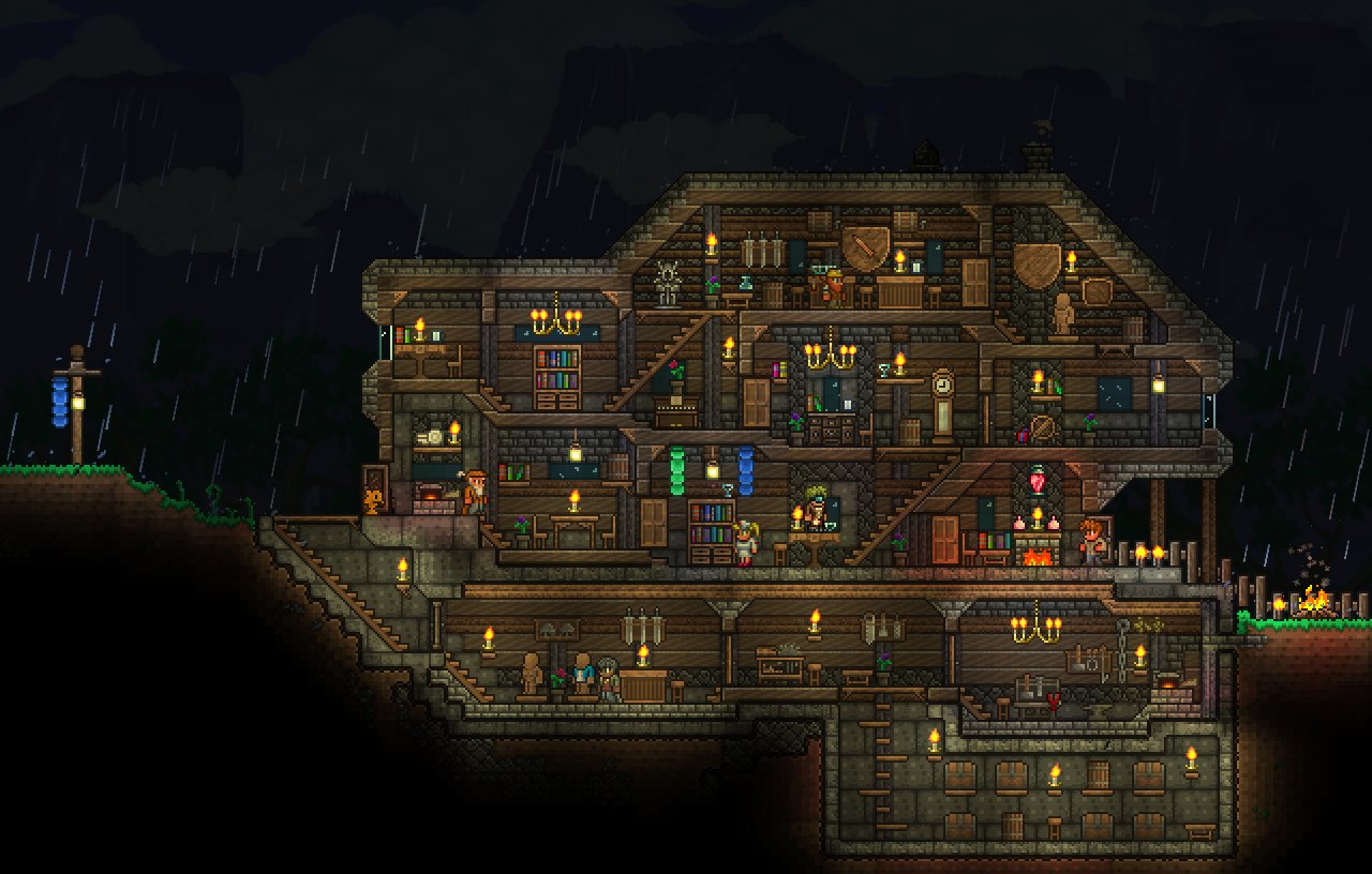 How is this for an expert mode arena/house? : r/Terraria
