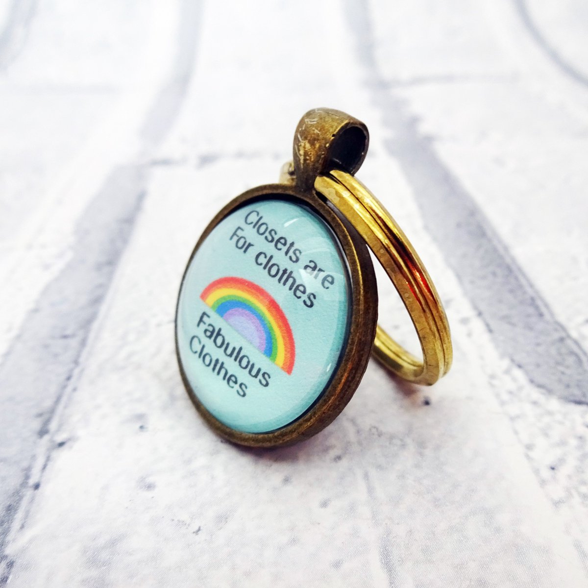 martisanne's tweet photo. LGBT keychain,Closets are for clothes,fabulous clothes,Gay Pride key ring,Pride gifts,Gay gift,Rainbow keychain,Gay pride keyring,Trans gift https://t.co/0DCSUyWjW2 #EtsyTeamUnity #Labordaysale #Etsymntt #TMTinsta #ForClothes https://t.co/2B1lFEeZ36