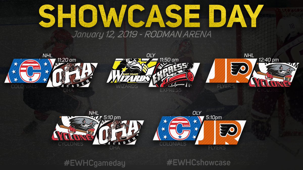 EasternWHC's tweet image. Day 2️⃣ of the #EWHCshowcase from Rodman Arena is about to start! Check out the schedule 👇🏼and catch the action live on @LiveBarn #EWHCgameday