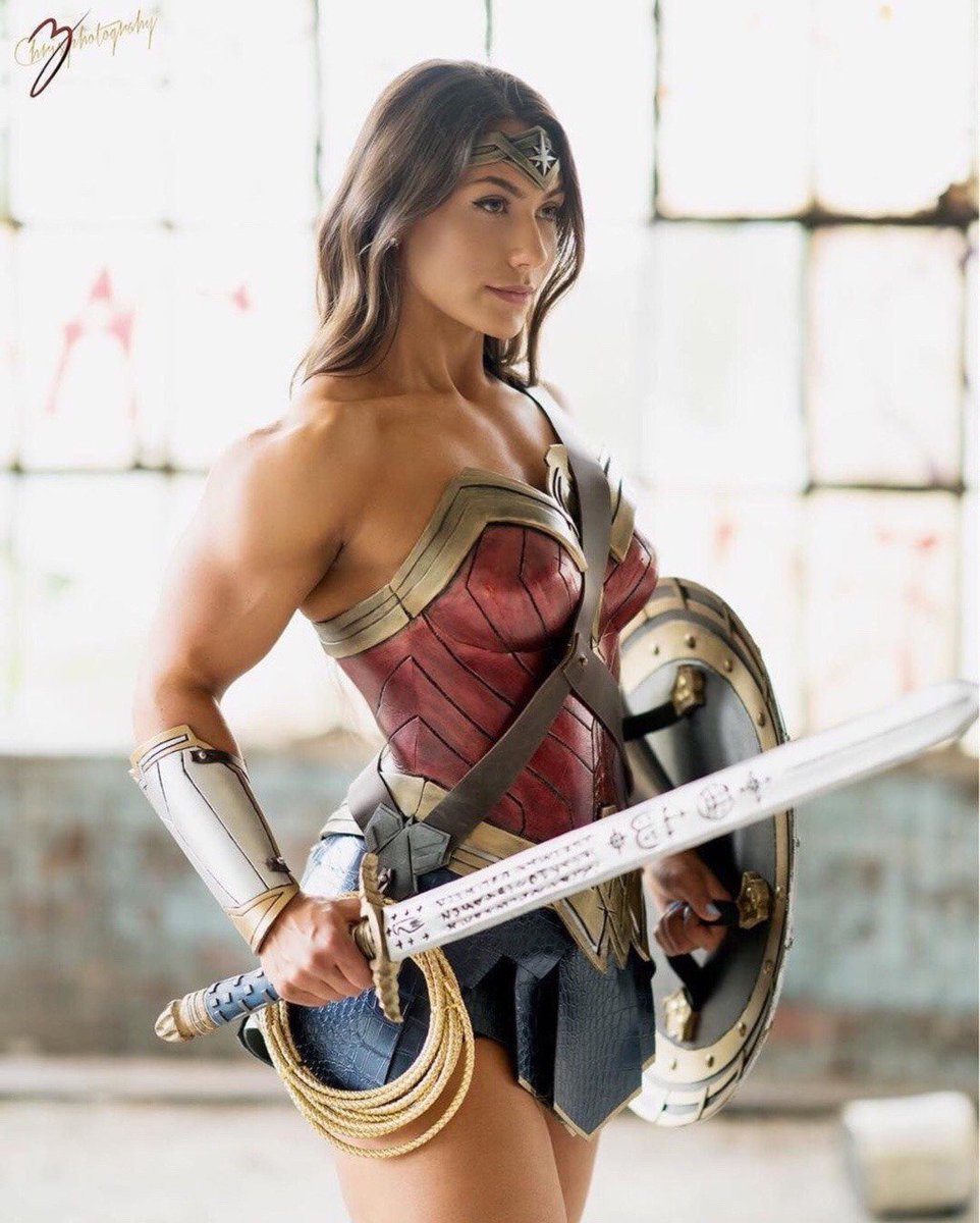 Bridgette Goudz as Wonder Woman ALSO KNOWN AS 'ME FORGETTING HOW TO BREATHE'