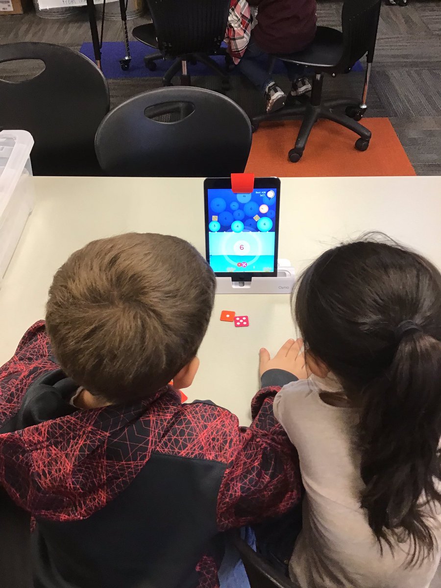 LaurenVargas109's tweet photo. Kinder is LOVING the new Osmo games! I love watching them work collaboratively and be incredibly excited about learning ❤️ 
#OsmoGeniusKit https://t.co/ECIIcfLVmT